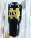 Norte Dame Custom 30 oz Rtic cup