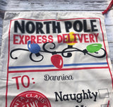Personalized North Pope Express Delivery Sack bag