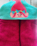 Poppy hooded towel, Troll hooded towel