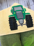 Tractor Hooded Towel