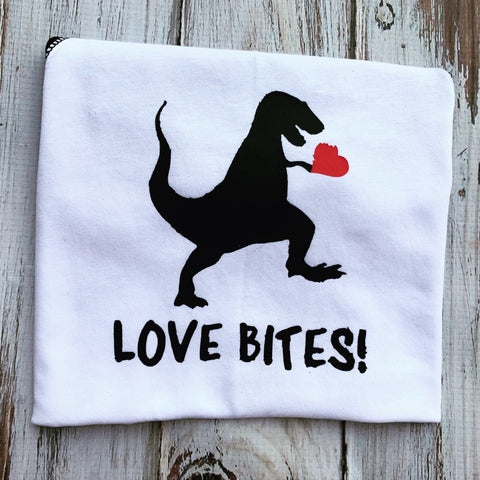 Valentines Dinosaur Shirt Love Bites