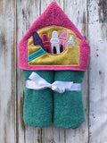 Crayon Box Hooded Towel