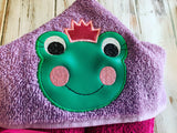Frog Princess Hooded Towel