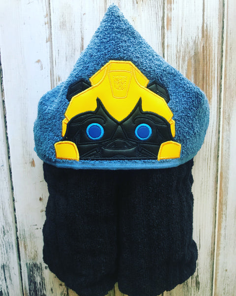 Transformer Bumble Bee Hooded Towel