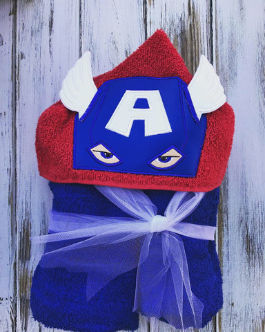 Captain America Hooded Towel