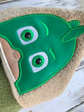 Mask Gekko hooded towel