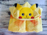 3D Pokémon Pikachu Hooded Towel