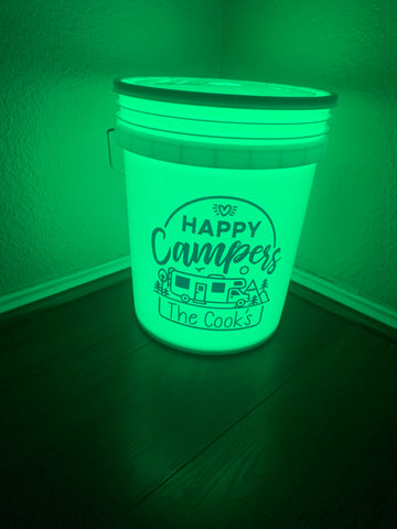 Happy Campers Bucket Decal