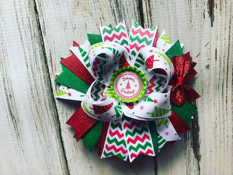 Christmas Bow 4 1/2 inches