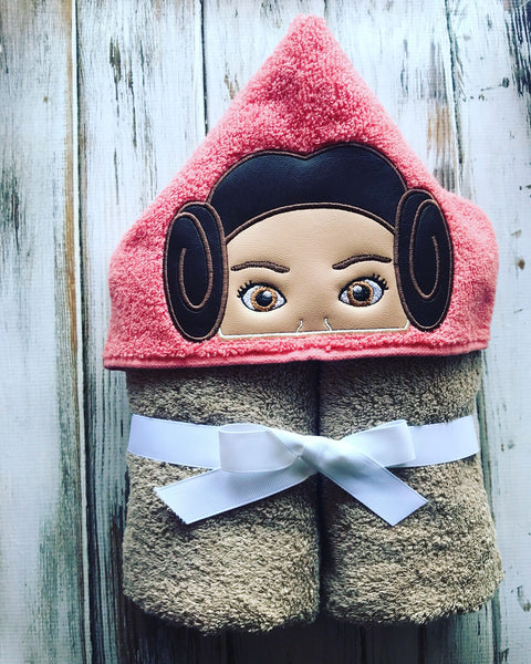 Princess Leia Hooded Towel