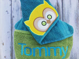 Owl Hooded Towel
