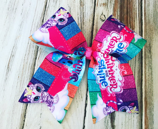 Shimmer and Shine Cheer Bow