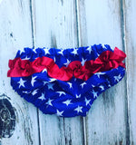 Red White and Blue Ruffle Bloomers