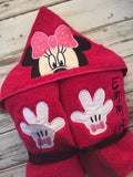 Minnie Mouse Hooded Towel