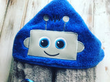 Robot hooded towel