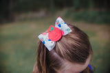 Back to school Leather Bow