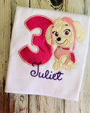 Paw Patrol Skye Birthday Shirt