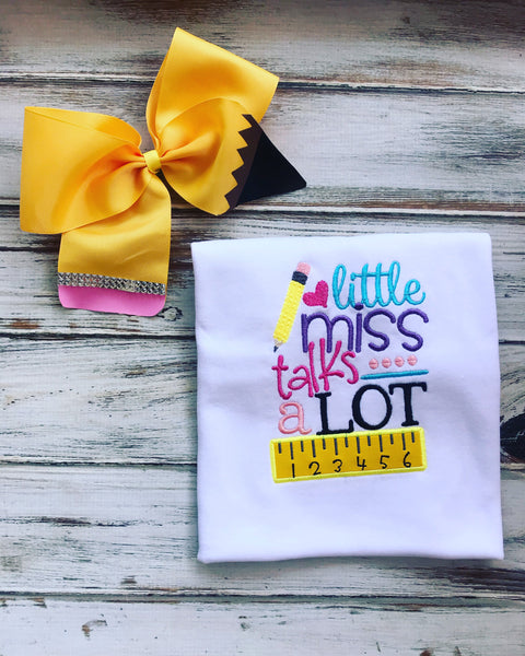 Little Miss Talks A Lot shirt