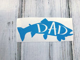 Dad Fish vinyl decal