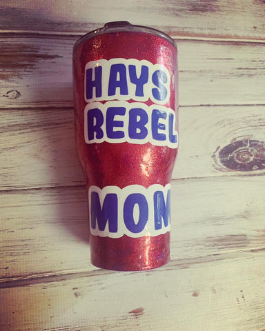 Rebels mom Custom 30 oz Rtic cup