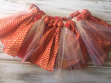 Red and Gold Fabric tutu