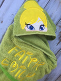 Tinker Bell Hooded Towel