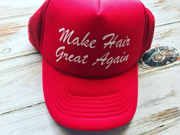 Monat trucker hat, Make Hair Great Again Hat