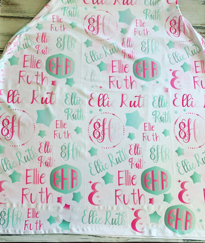 Monogrammed Car Seat Cover