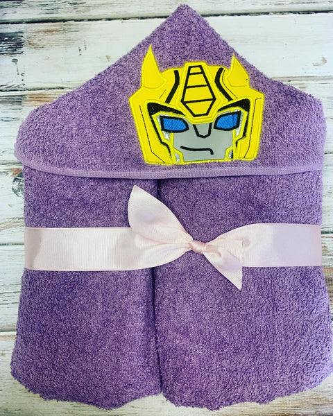 Robot Bumblebee Hooded Towel