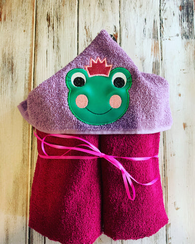 Frog Princess Hooded Towel