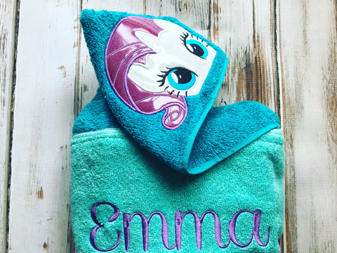 My little best sale pony hooded towel