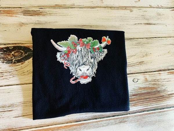 Highland Cow Christmas Shirt