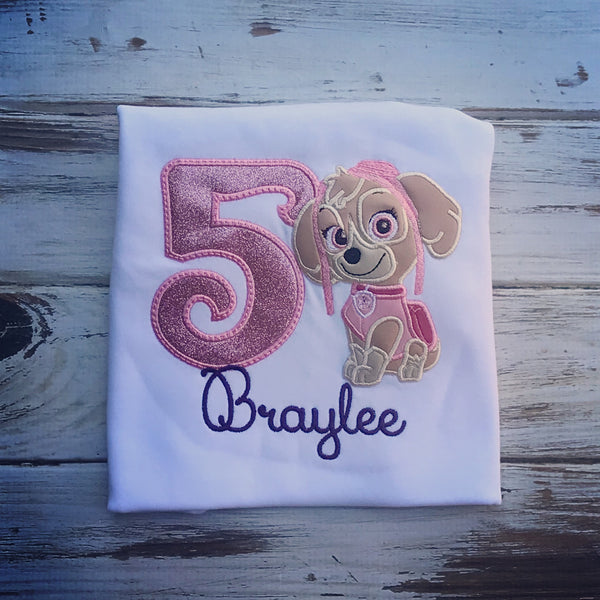 Paw Patrol Skye Birthday Shirt