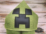 Minecraft Creeper Hooded Towel