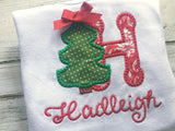 Christmas Tree Alphabet shirt or onesie