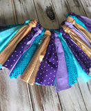 Fabric tutu, lavender, purple and Aqua tutu