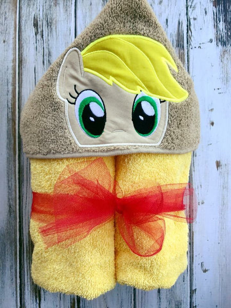 My Little Pony Apple Jack hooded towel