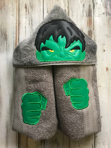 Hulk Hooded Towel
