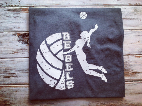 Rebels Volleyball shirt Front only