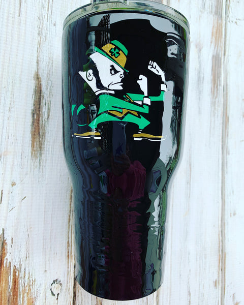 Norte Dame Custom 30 oz Rtic cup