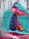 Mermaid Tail Hooded Towel