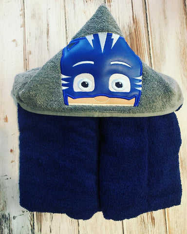 Masked Cat Boy Hooded Towel